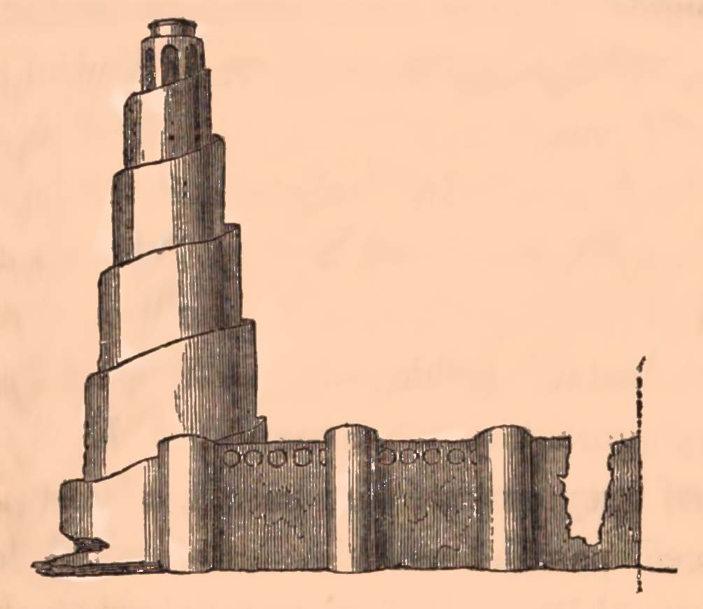 Spiralminarett in Samarra im Jahr 1821.jpg