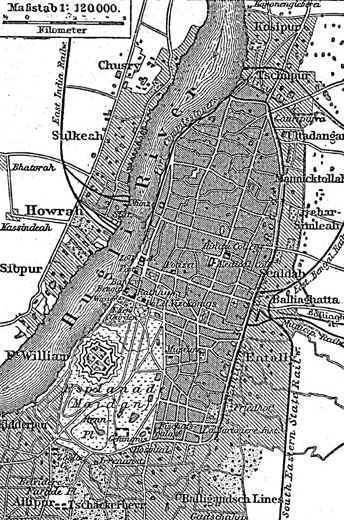 Situationsplan von Kalkutta (Kolkata) 1888.jpg